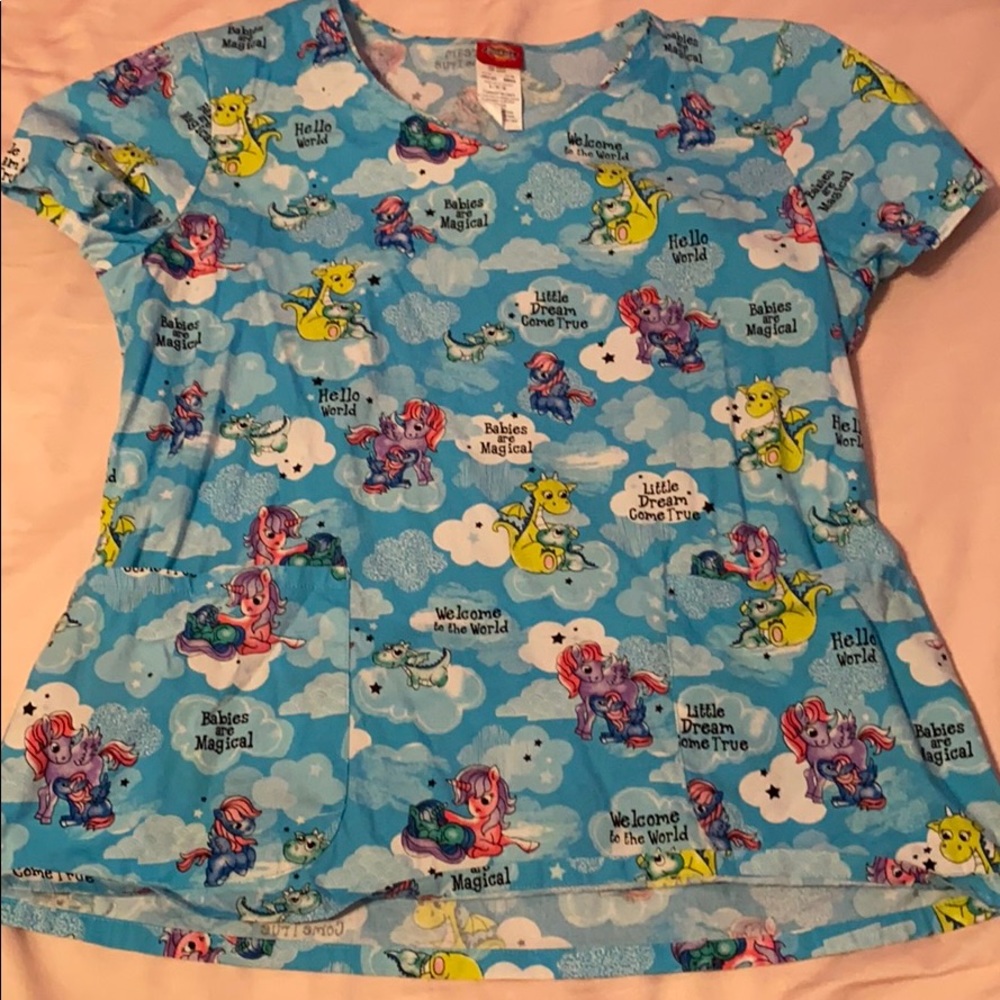 Dickie’s Baby Dragon Scrub Top